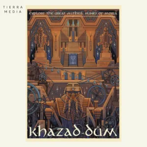 Cuadro Vintage del Señor de los Anillos: Khazad-Dum